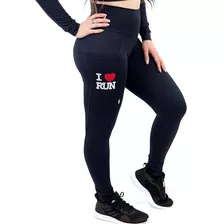 Calça Feminina Corrida I Love Run Personalizada Emana