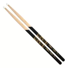 Palillos Zildjian 5a Punta Nylon Black Dip 400º Aniversario