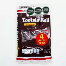 Tootsie Tootsie Roll Chicloso Sabor Chocolate 24 Unidades Por Envase 280g 