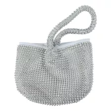 Bolso De Mano Con Dama Pedreria Brillante De Mujer Pedrería