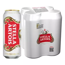 Cerveza Stella Artois Lager Lata 710 Cc Pack 4 X Uni