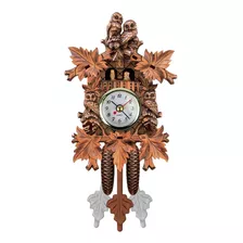 Reloj De Pared De Madera Artesanal, Estilo Árbol De Casa