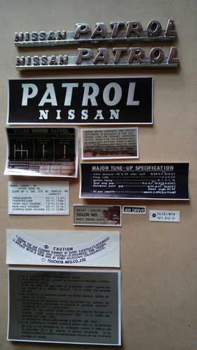 Nissan Patrol G61 Calcomanias Tipo Original Foto 2