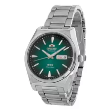 Relógio Orient Masculino Automático F49ss013 Prateado Verde 