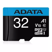 Cartão De Memória Adata Ausdh32guicl10a1-ra1 Premier Com Adaptador Sd 32gb