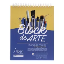 Block De Arte Técnicas Mixtas Sketch 200gr Alpen Color Blanco