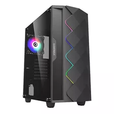 Gabinete Gamemax Black Diamond Argb Vidrio Templado Color Negro