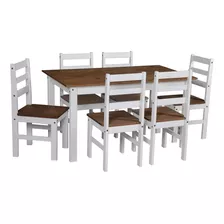 Juego De Comedor 6 Sillas Madera Mexicano En Caja Tienda Max