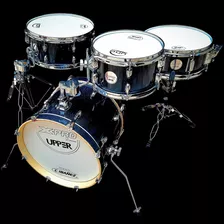 Bateria X Pro Upper Gig Blue Sparkle / Bateria Compacta Cor Blue Splakle