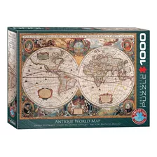 Rompecabezas De Mapa Del Mundo Antiguo De Eurographics (1000