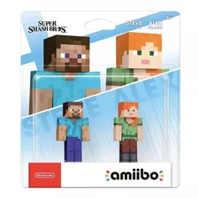 Amiibo Steve E Alex And Pack Bundle Nintendo 3ds Swich Wii U