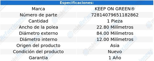 Polea Banda 84.00 Mm Infiniti G35 V6 3.5l 03-07 Foto 3