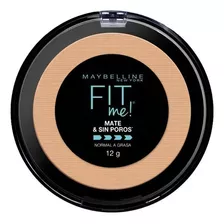 Polvo Fit Me! Mate & Sin Poros Maybelline 12g Color Sun Beige