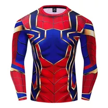 Camisa De Compressão Masculina Com Estampa Do Homem-aranha