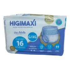 Fralda Calça Geriátrica Adulto Higimaxi P/m Ou G/xg Com 16un