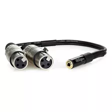 Cabo Adaptador P2 Femea X 2 Xlr Femea Com 20 Cm