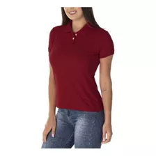 Kit 5 Pçs Blusas Gola Polo Femeninas Atacado Manga Curta