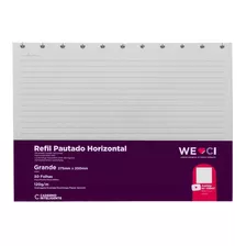 Caderno Inteligente Refil Grande Pautado Horizontal 120g