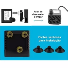 Mini Bomba Submersa P/ Aquário 220 L/h 110v Potencia 3w 110 Bivolt