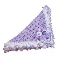 Mantilla Tejida A Crochet Con Lana Cisne Super Bebe