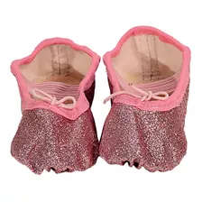 Sapatilha Glitter Ballet Infantil Rosa Claro 