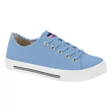 Tênis Moleca Flatform Cadarço Conforto Casual Leve Feminino