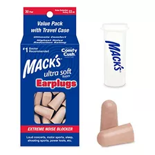 Tapones Para Oídos - Mack's Ultra Soft Foam Earplugs, 30 Pai