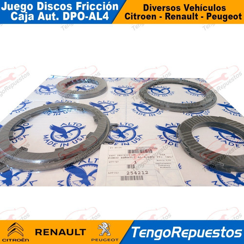 Kit Discos Friccin Caja Automt Citroen Peugeot Renault Al4 Foto 4