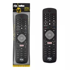 Controle Remoto Compatível Philips Led Tecla Smart E Netflix