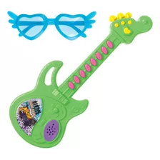Guitarra Musical E Óculos Brinquedo Mini Guitarrinha Com Som