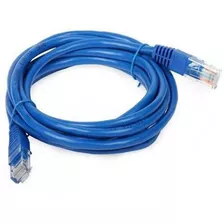 Cabo De Rede Ethernet Rj45 Cat 5e Azul 3 Metros