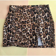 Falda Animal Print Elasticada 