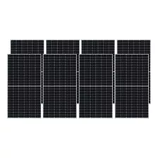 8 Placa Painel Modulo Solar Fotovoltaico 560w Monocristalino