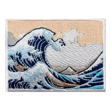 Parche Bordado La Gran Ola De Kanagawa Katsushika Hokusai