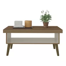  Mesa De Living Mesa Ratona Estilo Nordico Con Patas Madera