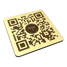 50pzs Cuadro Con Código Qr Personalizado Para Menú Art9006