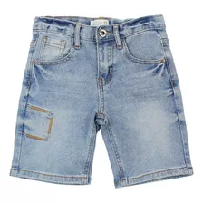 Bermudas Urbano De Mezclilla Para Niño -2-4-6 Años Algodón