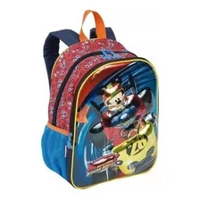 Mochila Meninos Mickey Mouse 19x Média Costas Sestini 3d Cor Azul Desenho Do Tecido Mickey Mouse 3d