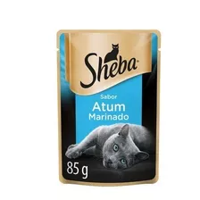 Ração Sachê Alimento Úmido Gatos Adultos Sheba Atum Marinado