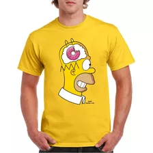 Playera Homero Simpson Pensando En Dona