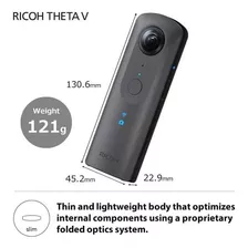 Videocámara Ricoh Theta V 4k Gris Metálico