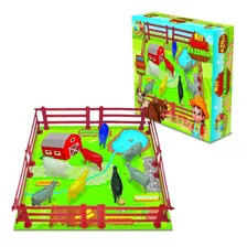 Fazendinha Infantil Animais Boi Cerca Fazenda De Brinquedo