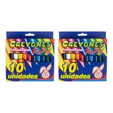 Creyones Rapid Yumbo-profesional X 10 Colores - 2 Cajas