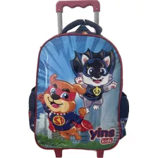 Kit Mochila De Rodinha Canina 3 Peças Grande Lancheira 