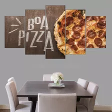 Quadro Decorativo Pizzaria Restaurante Boa Pizza Forno