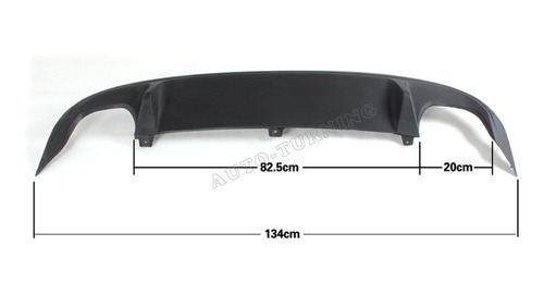 Spoiler Difusor Trasero Golf Mk6 Gti Escape Doble 2009-2013 Foto 2