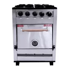 Cocina Industrial Pevi 4 H 55cm Acero Inox Horno Cc