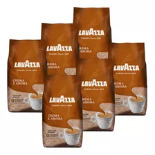 Lavazza Crema E Aroma - Granos De Café, Paquete De 6, 6 X .