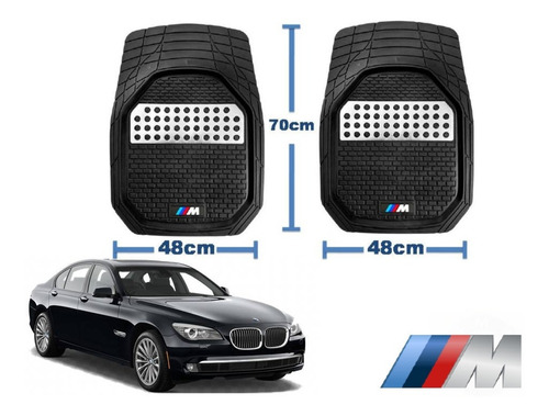 Tapetes 4pz Charola 3d Logo M-series Bmw Serie 7 2010 A 2015 Foto 2