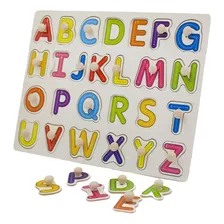 Quebra Cabeça Montessori Letras Alfabeto Encaixe Educativo